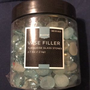 Glass blue and white Vase-Fillers NEVER BEEN USED